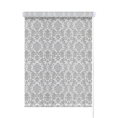 Мини ролета ДАМАСК Серебро